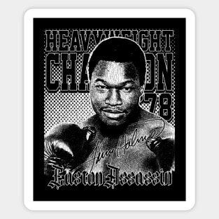 Larry Holmes Distressed White Sticker